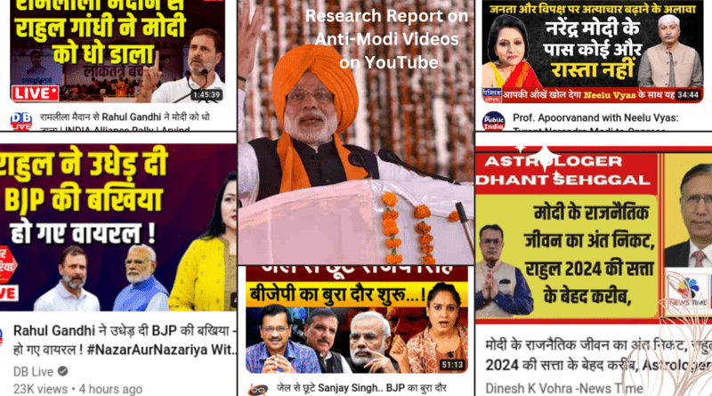 Proliferation of Anti-Modi Videos on YouTube: Research Report by RMN News Service
