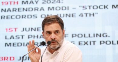 Rahul Gandhi holding a press conference on June 6, 2024. Photo: Congress
