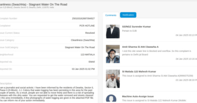 Screenshot: The corrupt MCD officials updated the complaint status as “Resolved”.