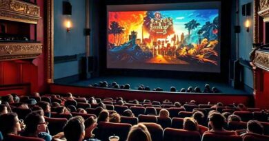 Representational Image of a Movie Theater Created with Meta AI Image Generator.