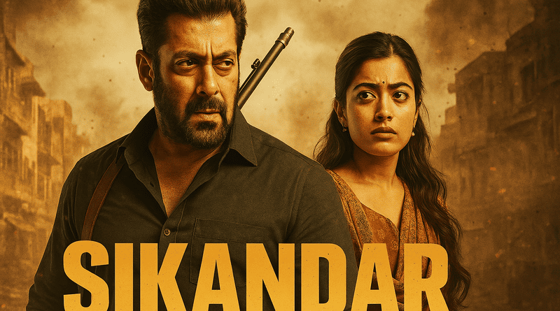 Salman Khan Bollywood Movie Sikandar Faces Mixed Reviews. Poster Created by ChatGPT.
