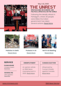 The Unrest. May 1-15, 2025. Click to read.