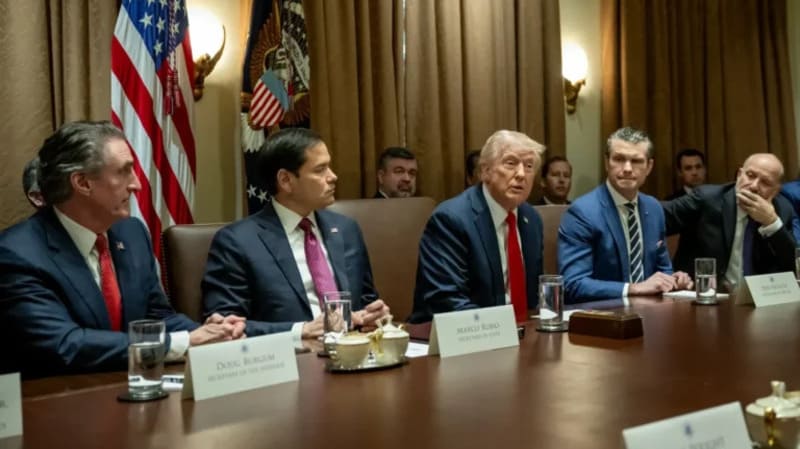 US Secretary of State Marco Rubio with the US President Donald Trump. Photo: Department of State