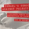UN Expert Alleges Corporate Profiteering Sustains Israel’s “Economy of Genocide” in Palestine