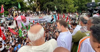 The Grand Alliance (Mahagathbandhan) in Bihar, led by Congress leader Rahul Gandhi and RJD’s Tejashwi Yadav, organized a widespread “chakka jam” (roadblock) protest across the state on July 9, 2025. Photo: Congress