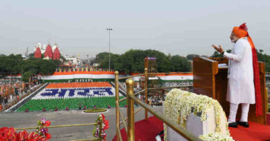 PM Narendra Modi addressing the Nation on the occasion of 72nd Independence Day from the ramparts of Red Fort, in Delhi on August 15, 2018. Photo: PIB (file photo)