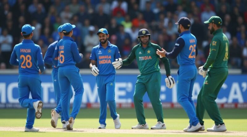 AI-generated image of India-Pakistan cricket match. Photo: RMN News Service