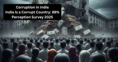 A Nation in Crisis: 88% of Indians Deem Country Corrupt, Survey Shows Utter Collapse of Faith in State Institutions. “India Corruption Perception Survey 2025”. By RMN News Service, RMN Foundation