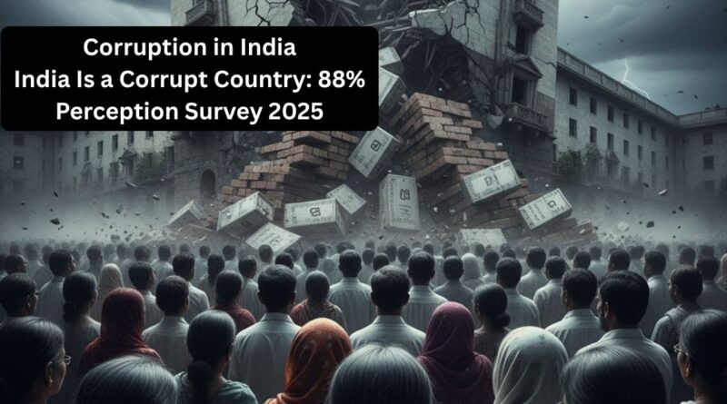 A Nation in Crisis: 88% of Indians Deem Country Corrupt, Survey Shows Utter Collapse of Faith in State Institutions. “India Corruption Perception Survey 2025”. By RMN News Service, RMN Foundation