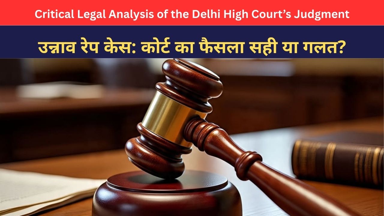 Unnao रेप केस | Court का फैसला सही या गलत?