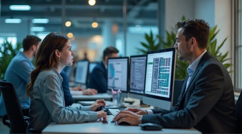 Representational AI-generated Image of People Working on Computers. Photo: RMN News Service