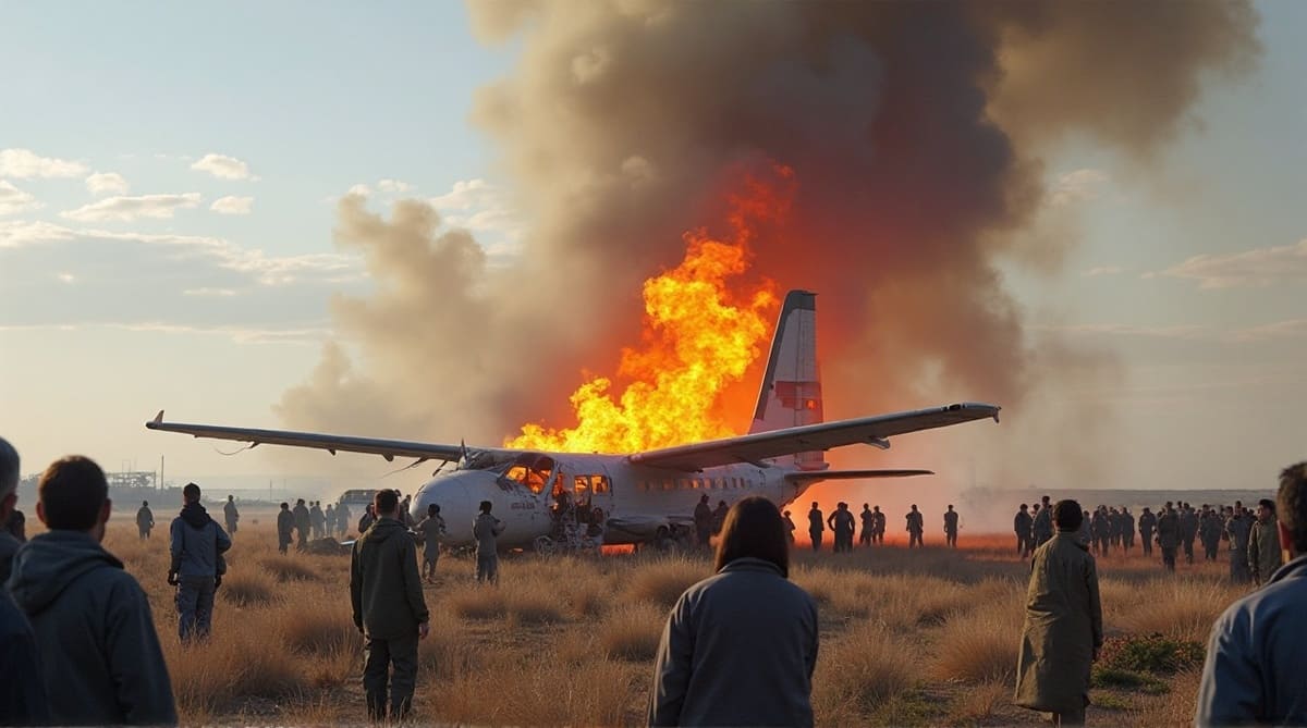 Representational AI-generated Image of a Plane Crash | RMN News Service