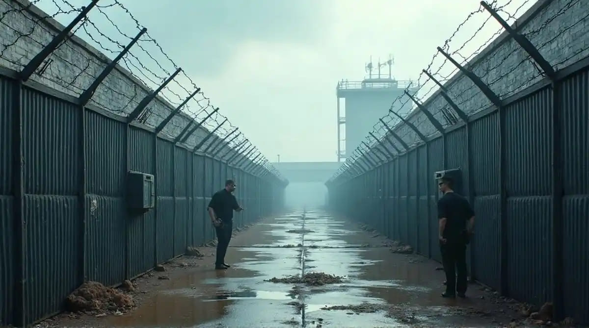 AI-generated image of a prison. Photo: RMN News Service