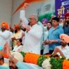 Meeting at Punjab Congress Bhawan Chandigarh with Bhupesh Baghel and Raja Warring discussing party revival amid leadership concerns July 2026