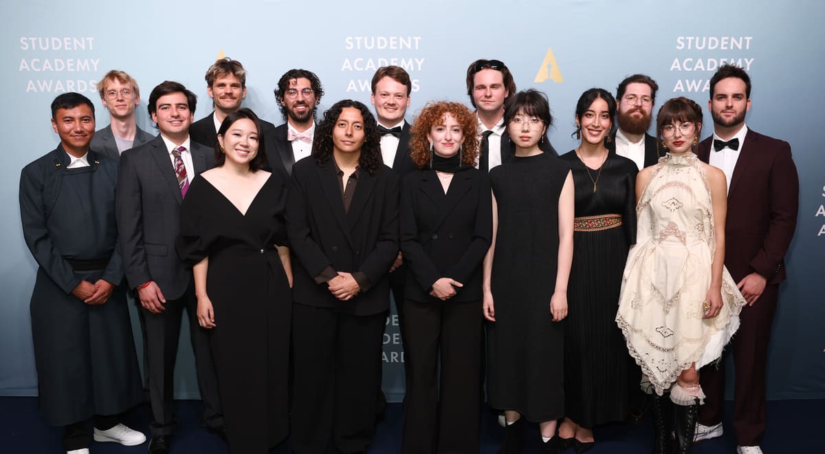 Gold, Silver, and Bronze placement winners at the 53rd Student Academy Awards ceremony inside TIFF Lightbox in Toronto. Photo: The Academy