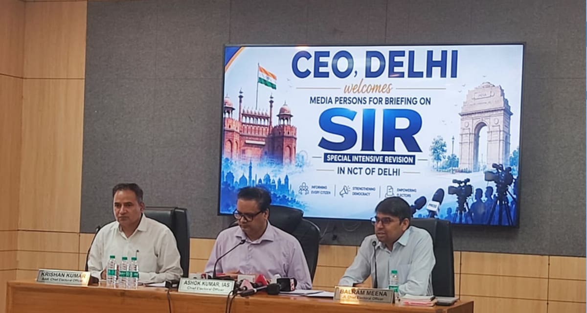 Delhi Chief Electoral Officer Ashok Kumar IAS leads Special Intensive Revision meeting amid pending Ministry of Home Affairs corruption inquiries